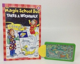 The Magic School Bus Takes a Moonwalk Scholastic Reader 2 Book Toy Maze ... - $14.80