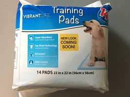 VIBRANT LIFE Training Pee Pads 22&quot; x 22&quot; Super Absorbent Odor Control Pu... - $16.45