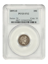 1895-O 10C PCGS F12 - $1,145.81