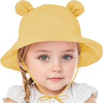 Baby Sun Hat Newborn UPF 50+ Wide Brim Toddler Bucket Hat for Boys Girls - £10.95 GBP