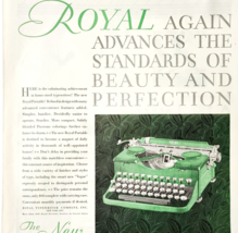 1930 Royal Portable Typewriter Advertisement Green Writing Instruments D... - $56.24 CAD