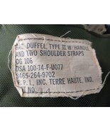 Vintage Vietnam War Era US Military Top Load Duffle Bag Named - £50.99 GBP