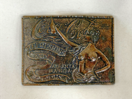 VTG Belt Buckle Coca Cola Refreshing &amp; Delicious Tiffany Foundry Atlanta... - £14.07 GBP