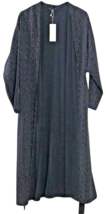 $348 NWT Eileen Fisher Kimono Duster Petite Large P14 P16 Dots Dashes La... - $257.50