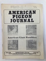VTG American Pigeon Journal March 1988 Vol 76 #3 American Giant Rumblers - £11.36 GBP