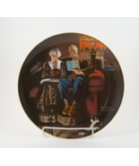 Norman Rockwell  Plate "Evening's Ease" Limited Edition Numbered Gold Trim Vtg - $10.75
