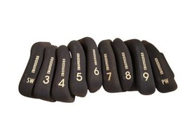 IRONSIDES 9-PC. GOLF CLUB IRON COVER SET USED 3-9 PW &amp; SW - $15.88