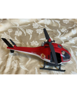 vtg 2012 Geobra Playmobil Red white Helecopter tree flames AX 439 rare? - $15.79