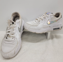 Women Nike Air Max Excee Running Shoes Sneakers Size 9.5 White Silver DJ6001-100 - £19.05 GBP