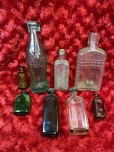 Lot of 8 Vintage/Old/Antique/ Bottles 100 Year Old Coca Cola Bottle Dec 25 1923 - £59.79 GBP