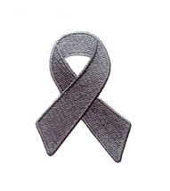 Awareness Ribbon Brain Cancer/Tumors, Asthma, Diabetes Embroidered Iron On Patch - £4.75 GBP