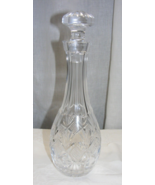 Vintage Crystal Whiskey Wine Decanter &amp; Stopper Pineapple Diamond Cut 8-b - €63,32 EUR
