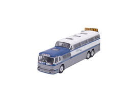Brekina Greyhound Scenic Cruiser Bus-Blue Stripes  1/87 Scale NIB USA Se... - $36.58