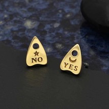 Bronze Ouija Post Earrings 9x6mm - $370.87 MXN