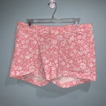 Old Navy Pixie Shorts Women’s Size 8 Regular Pink/White Floral Ocean Shell Print - £13.48 GBP