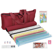 Compact Full 166 Set American Mahjong Home Party Game W/Soft Bag&amp;Instruc... - £68.53 GBP