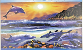 Blue Wonder Jigsaw Puzzle Sea Dolphins Returning Home Steve Sundram 1000... - $19.34
