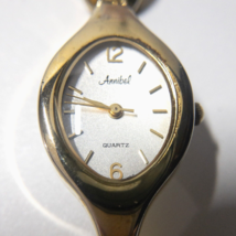 Annibel Gold Tone Ladies Watch Quartz White Face Gold Numbers Sticks - £19.31 GBP