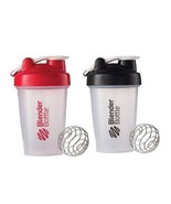 2 Pack Blender Bottle Classic Stainless Whisk 20oz. Shaker Mixer Cup Loo... - £18.98 GBP