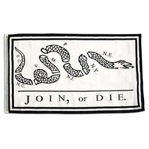 3x5 3x5 Wholesale Set (2 Pack) Join Or Die Benjamin Franklin Gadsden Flag Supe - £7.76 GBP