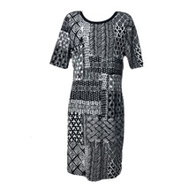 Anthropologie yoana baraschi 3/4 Sleeve geometric Sweater dress Size M - £23.45 GBP
