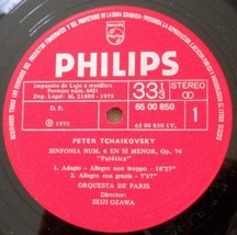 Tchaikovsky Sym. 6-Patetica-Orquesta de Paris-Seiji Ozawa-1975 Philips LP-EX - £6.69 GBP