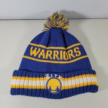 Golden State Warriors Beanie Hat OSFA Classic Blue and Gold NBA - £9.48 GBP