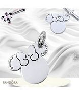 PANDORA 925 ALE Disney Minnie Mouse Engravable Charm Pendant 793993C00 U... - €43,10 EUR
