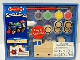 Melissa and Doug Create A Craft Wood Train for Ages 4 and Above New Sealed - £10.86 GBP