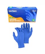 Clean Safety SuperB Nitrile Exam Gloves Blue Large 100/Bx CS4603 - $10.00