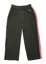 Reebok Women Size XL (Measure 30x29) Gray Pull On Sweatpants Pink Piping - £8.56 GBP