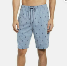 Polo Ralph Lauren Men&#39;s Allover Pony Sleep Shorts M Light Blue NWT - $27.00