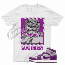  ENERGY T Shirt for J1 1 Mid WMNS Magenta Grey Purple High Low Berry Plum 9 - £20.27 GBP+