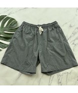Onia Mens Hybrid Shorts Size XL Gray Heather Gray Swim Activewear Drawst... - $32.48 CAD