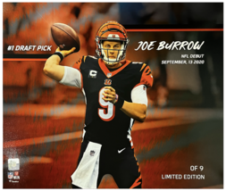 Joe Burrow Unsigned #1 Draft Pick Rookie Stat 16&quot; x 20&quot; Photograph LE 9 - $49.95
