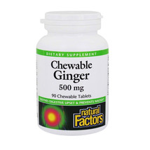 Natural Factors Chewable Ginger, 90 Chewable Tablets - £12.75 GBP