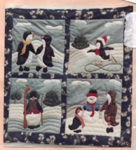 1991 Playful Penguins Quilt Pattern Evelyn Rose Judy Grohs 36 x 36 UNCUT - £18.04 GBP