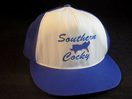 Vintage Snapback Truckers Hat Southern Cocky Baseball Hat Hipster Style - £18.98 GBP