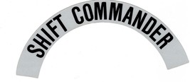 Shift Commander Fire Department Helmet Crescent Decals - A Pair - Commander - £3.70 GBP