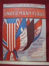 Antique Vintage Sheet Music Under Many Flags #86 - £19.77 GBP