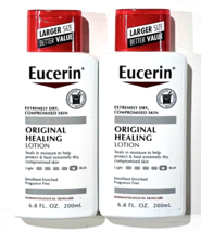 2 Pack Eucerin Extremely Dry Skin Original Healing Lotion 6.8oz - £23.52 GBP