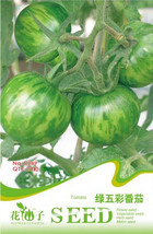 Heirloom Middle Green Tomato with Yellow Stripe Organic Seeds, Original Pack, 20 - £2.79 GBP