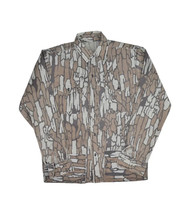 Vintage Trebark Camouflage Hunting Jacket Mens L Unlined Outdoor Pockets - £23.62 GBP