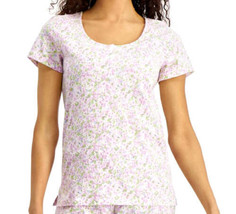 allbrand365 designer Womens Henley Top Color Printed Floral Size L - £21.06 GBP