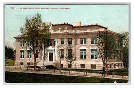 McClelland Public Library Building Pueblo Colorado CO 1912 DB Postcard W2 - £3.06 GBP