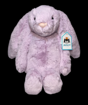 Jellycat Bashful Lilac Bunny Medium Beanbag Plush Rabbit 12&quot; New NWT - £39.19 GBP