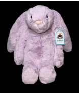 Jellycat Bashful Lilac Bunny Medium Beanbag Plush Rabbit 12&quot; New NWT - £40.14 GBP