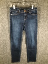 LC Lauren Conrad Womens Skinny Jeans Size 4 Straight Leg Blue Stretchy C... - £8.79 GBP