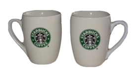 Starbucks MERMAID 2-sided Lot 2x SIREN Mug Cup 2007 10.2 Oz White Ceramic Coffee - $14.99