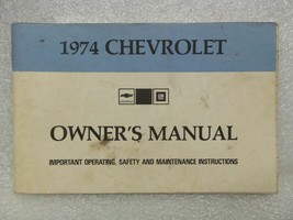 1974 Chevrolet Chevy Owners Manual 16017 - £13.42 GBP